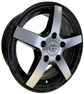 GG Trailer Black Polished 5,5x14 4x100 ET30 CB57,1 60° 950 kg