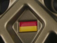 Fondmetal Wheel Logo AC01023, 1TTAR, Red/yellow, Thoe, 9.8x17.7mm