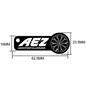 AEZ 1 wheel key chain - shopping cart coin, 1 pcs