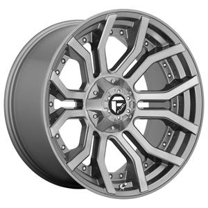 Fuel D713 Rage Platinum Brushed Gun Metal Tinted Clear 10x20 5x139.7 ET-18 CB87,1 (PCD2: 5x127) 60° 1133 kg D71320005747