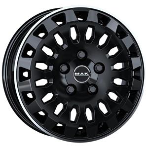 MAK Overland Gloss Black Mirror Ring 7x17 5x118 ET62 CB71,1 60° 1075 kg F7070RVGL62D3